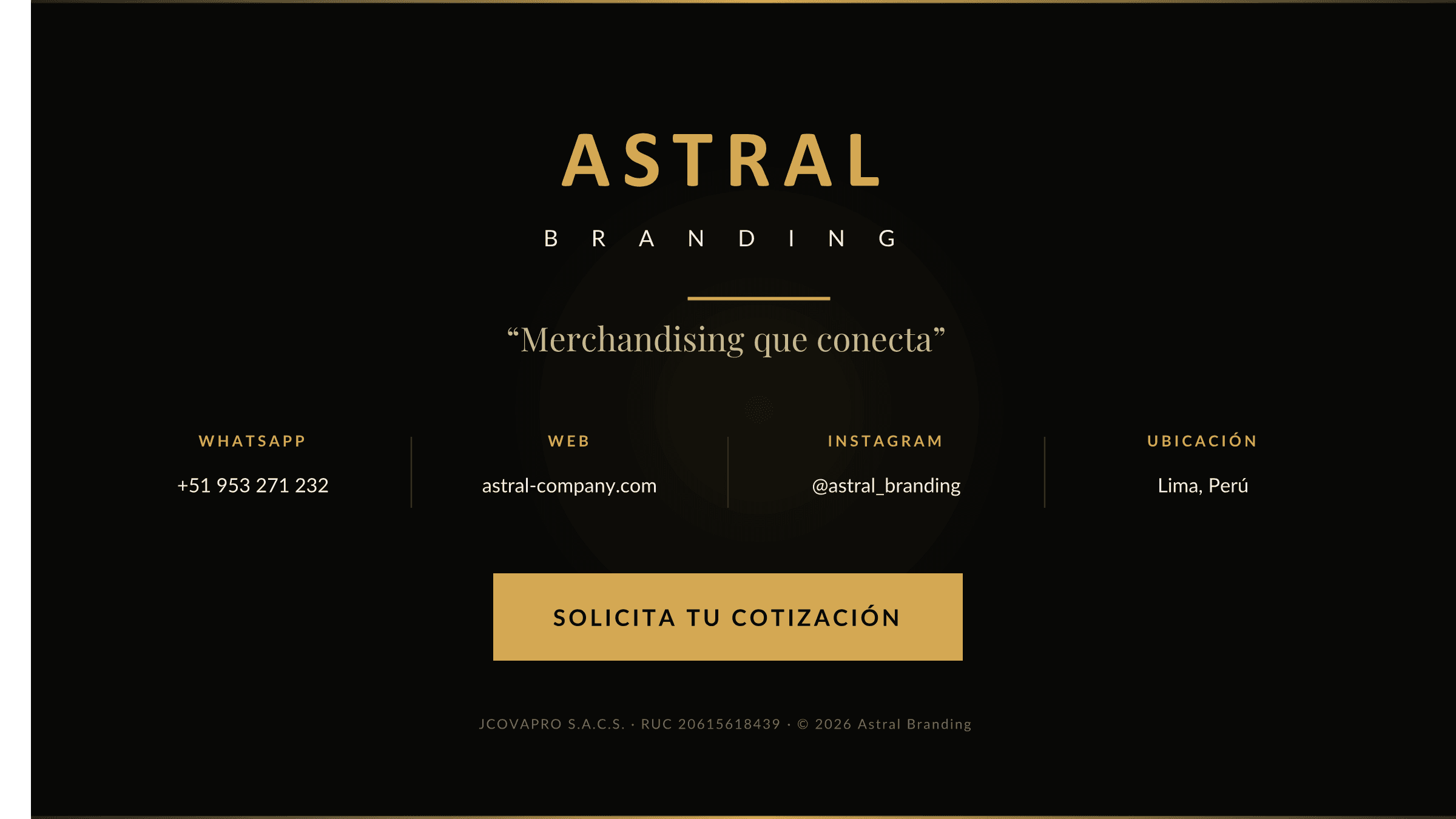 Brochure Astral Branding 2026 — página 11